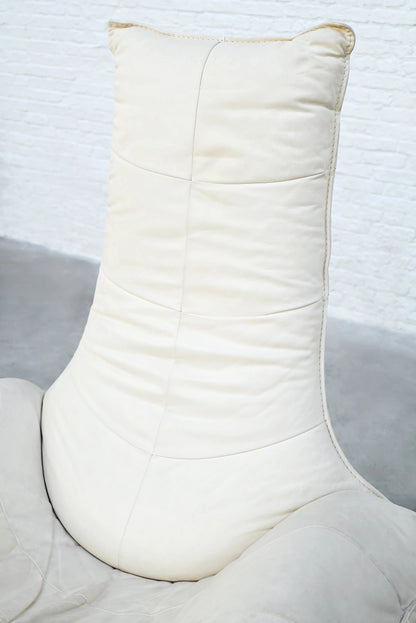 Early 1970s Gerard van den Berg Wammes Lounge Chair, Leather Chaise Lounges
