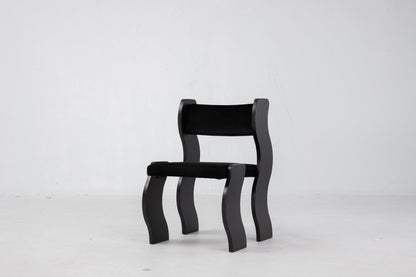 Wave Chair in Black by Sun at Six Chairs