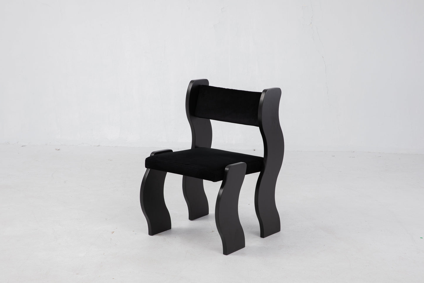 Wave Chair in Black by Sun at Six Chairs