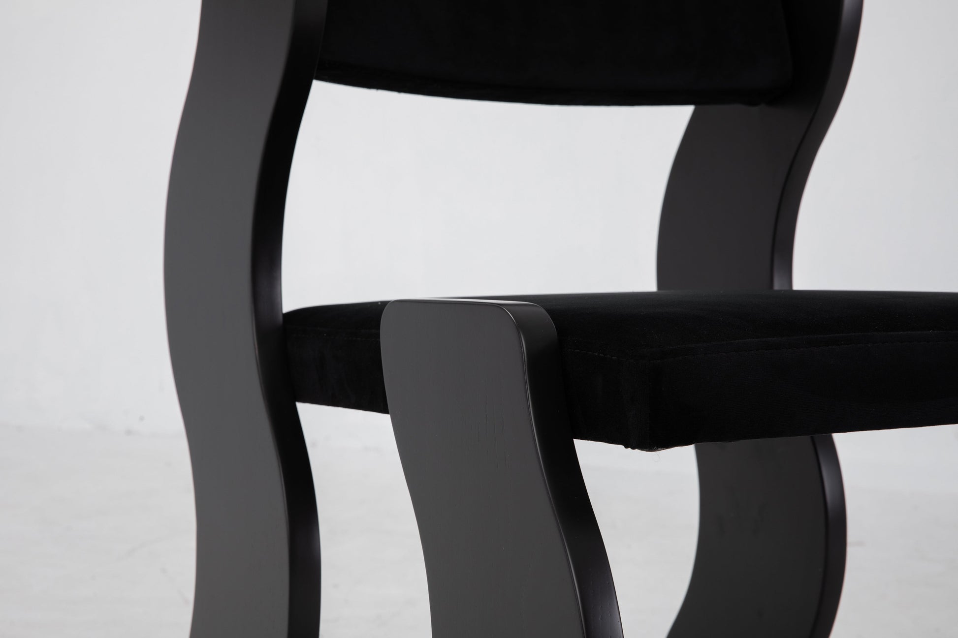 Wave Chair in Black by Sun at Six Chairs