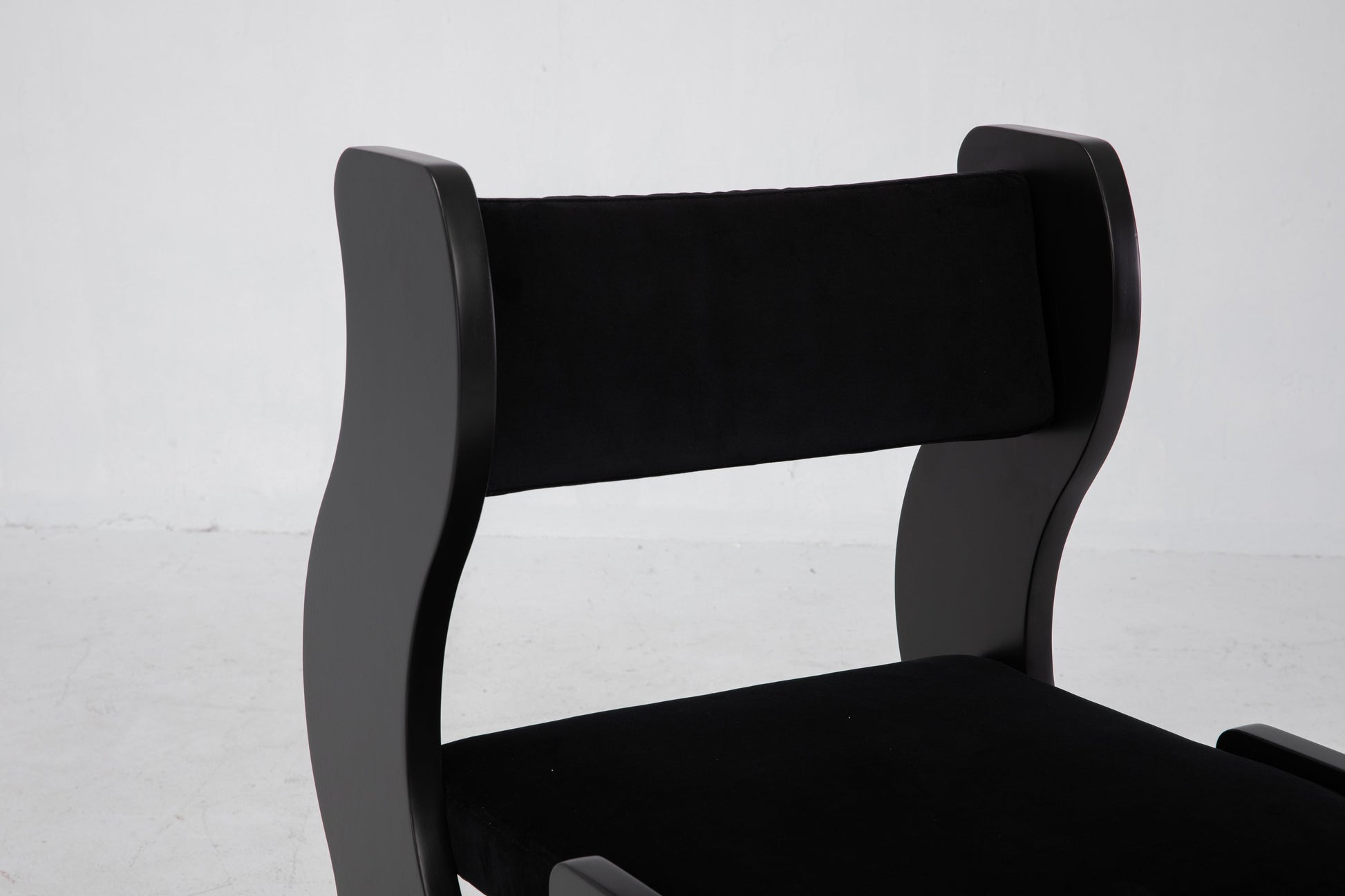 Wave Chair in Black by Sun at Six Chairs