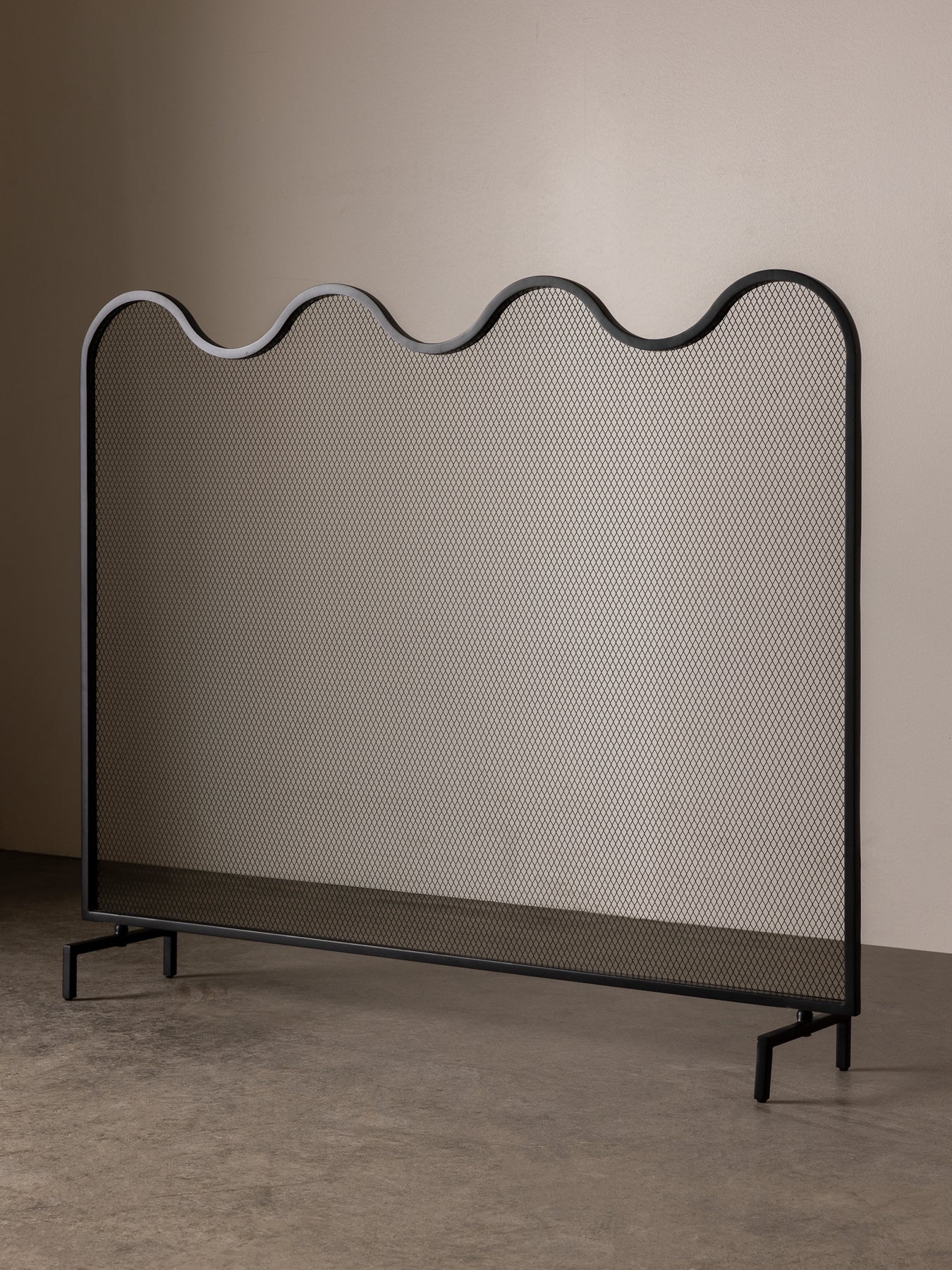 Wave Fire Screen Fireplace