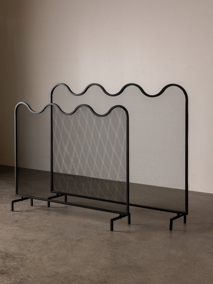 Wave Fire Screen Fireplace