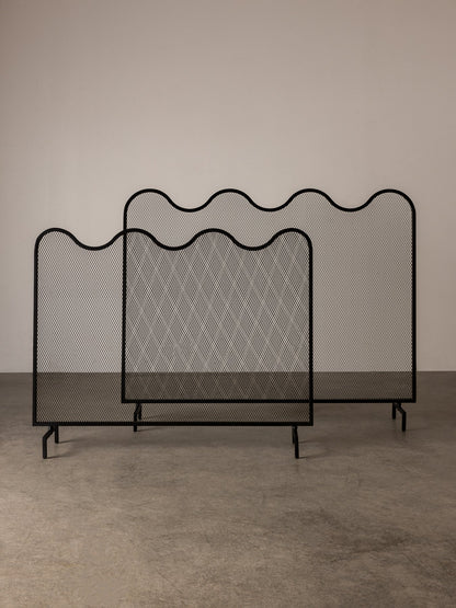 Wave Fire Screen Fireplace