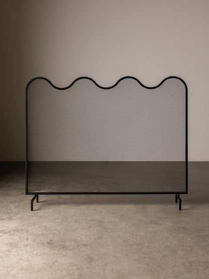 Wave Fire Screen Fireplace