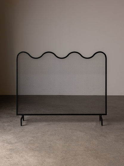 Wave Fire Screen Fireplace
