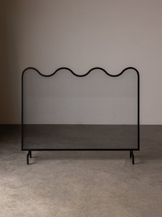 Wave Fire Screen Fireplace