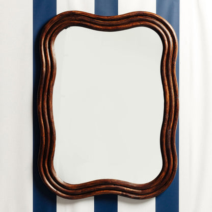 Wave Rattan Mirror, Large Mirrors