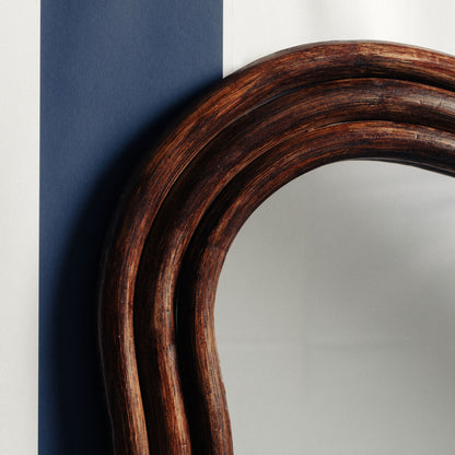 Wave Rattan Mirror, Large Mirrors