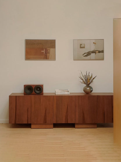 Wolo Media Cabinet in Amber by Sun at Six Media Furniture