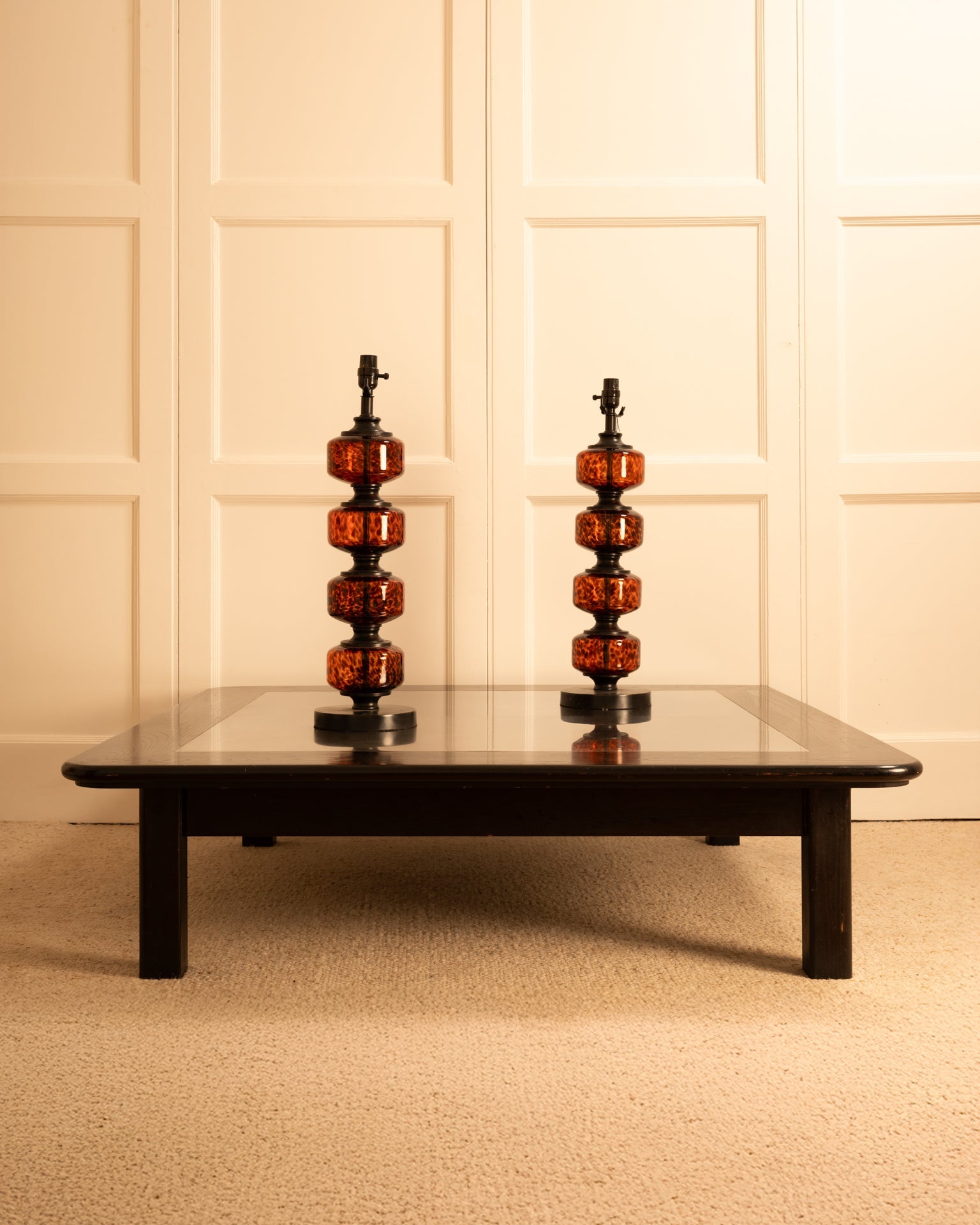 Wood & Metal Coffee Table, Italy, circa 1970 Coffee Tables