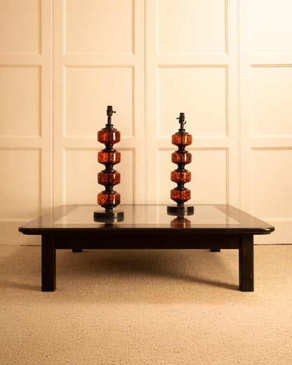 Wood & Metal Coffee Table, Italy, circa 1970 Coffee Tables