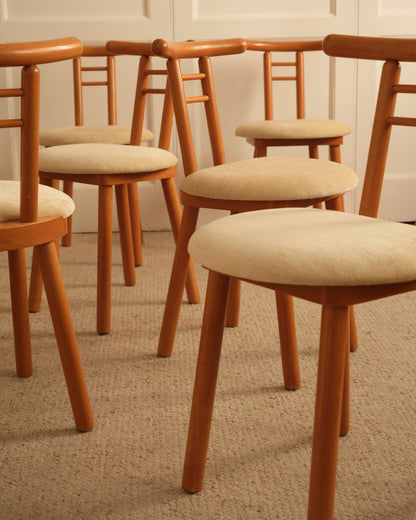 Wood & Velvet Italian Chairs Dining Chairs