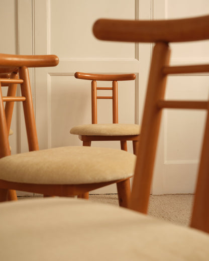 Wood & Velvet Italian Chairs Dining Chairs