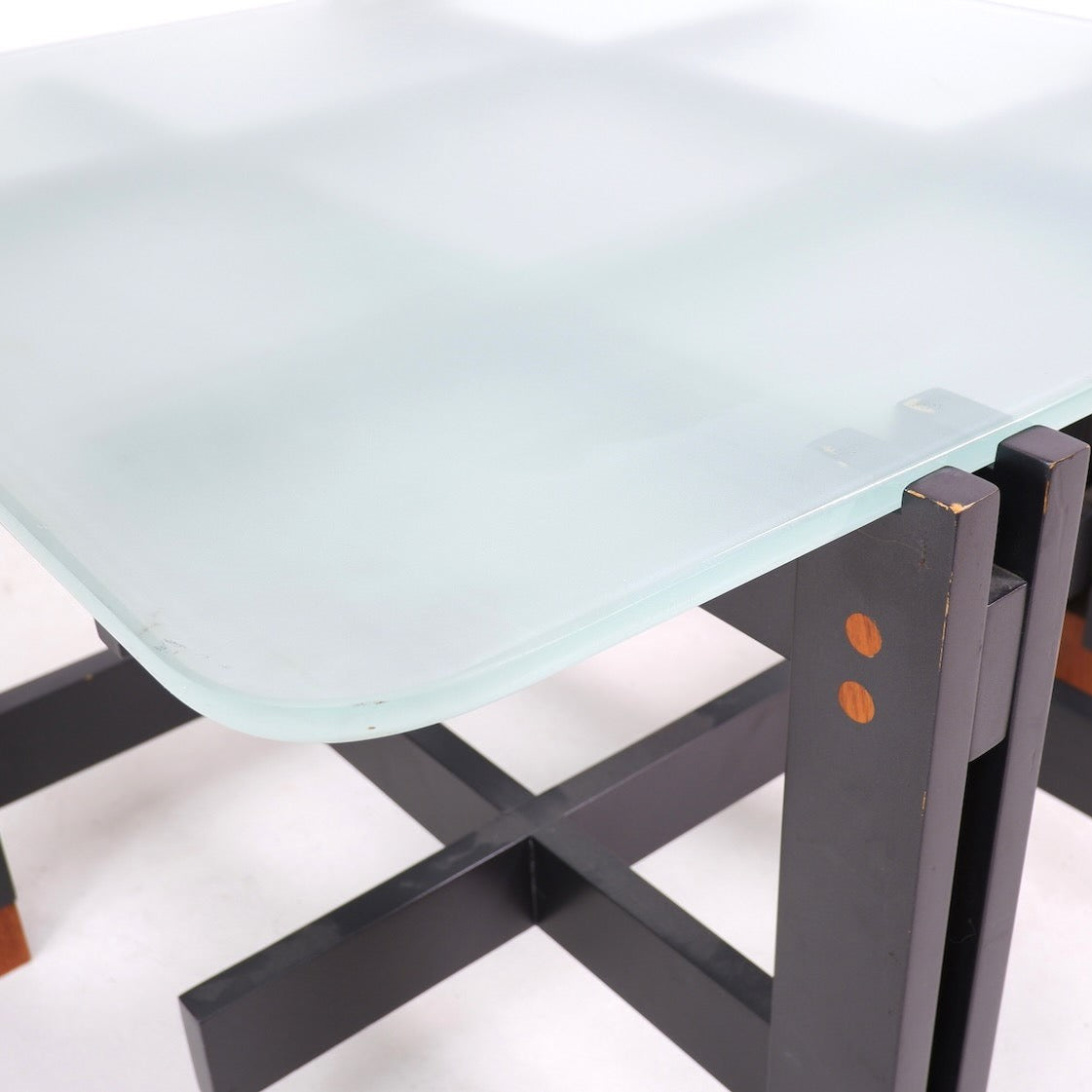 Wood and Glass Coffee Table, Italy, ca. 1960 Coffee Tables