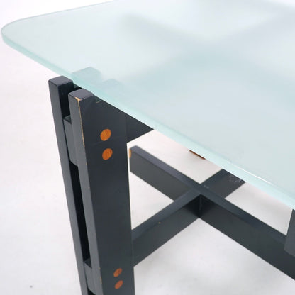 Wood and Glass Coffee Table, Italy, ca. 1960 Coffee Tables