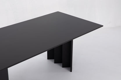 Zafal Dining Table in Black by Sun at Six Dining Tables