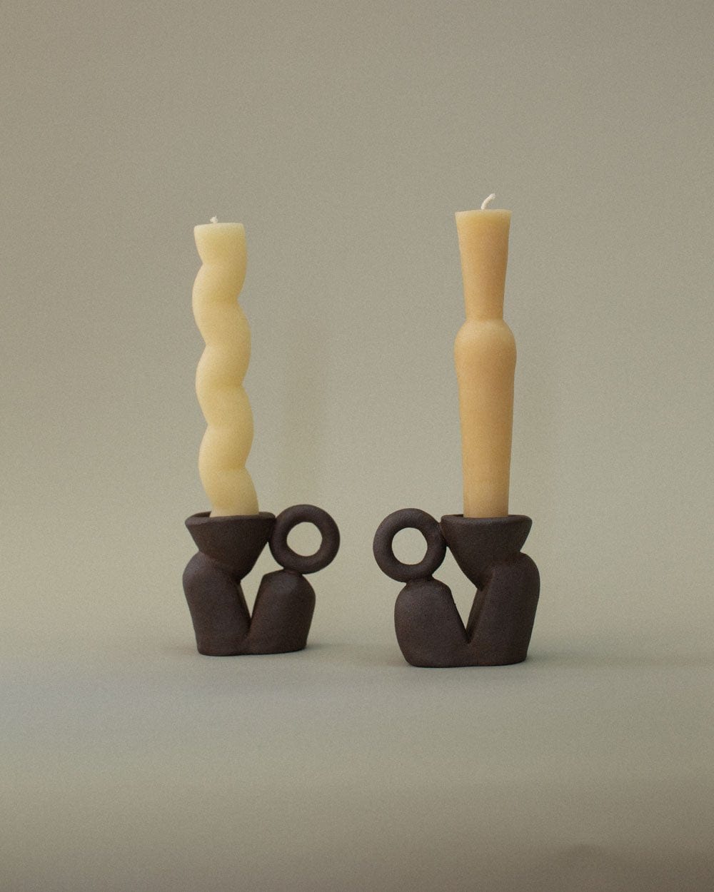 Bloom Candle Holders by Common Body BLACK