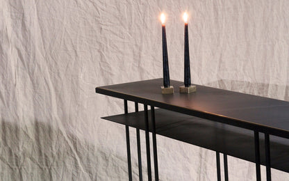 Brass Candle Block Decor