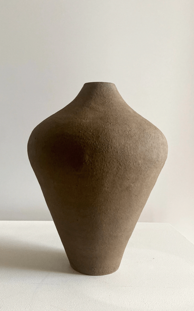 Brown Ceramic Vase by Maku Ceramics.
