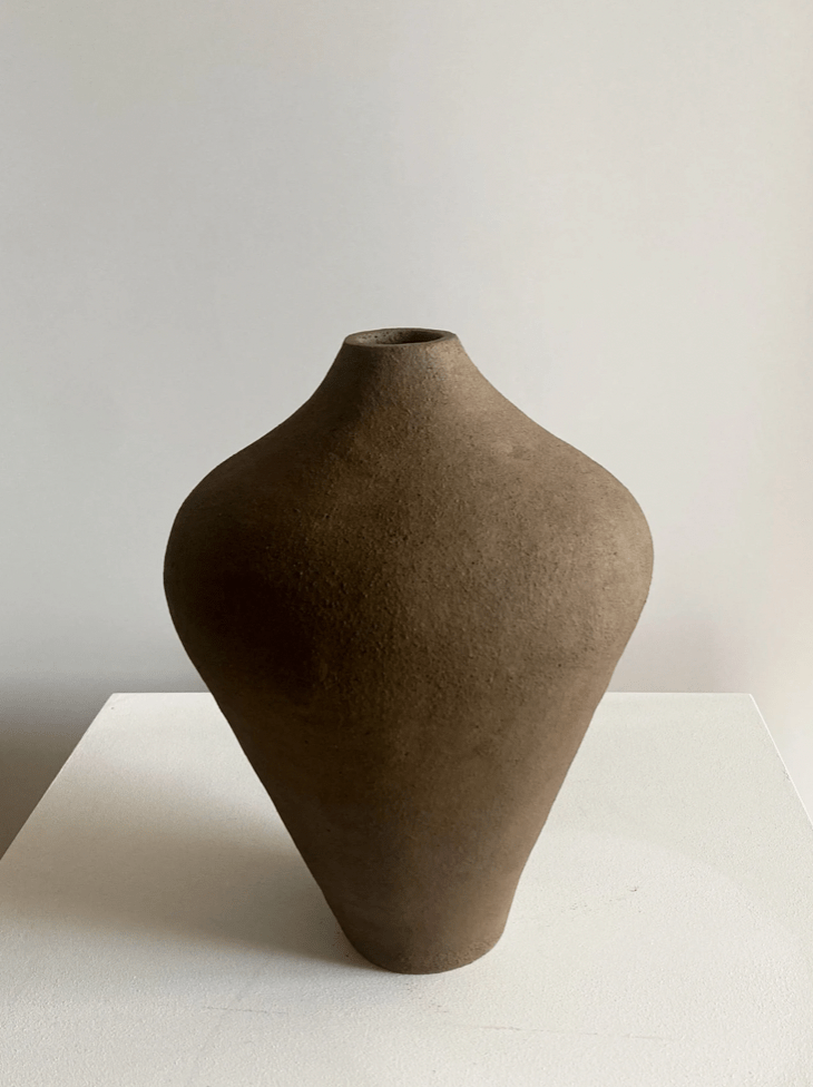 Brown Ceramic Vase by Maku Ceramics.