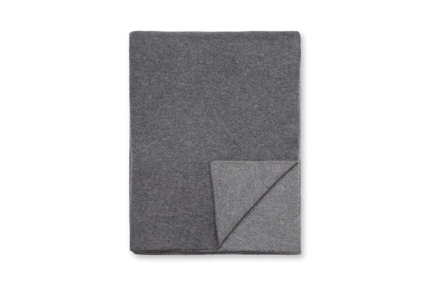 Cashmere Throw Blanket Charcoal