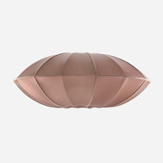 Pendentif UFO en soie rose-brun avec ruban neutre par Oi Soi Oi