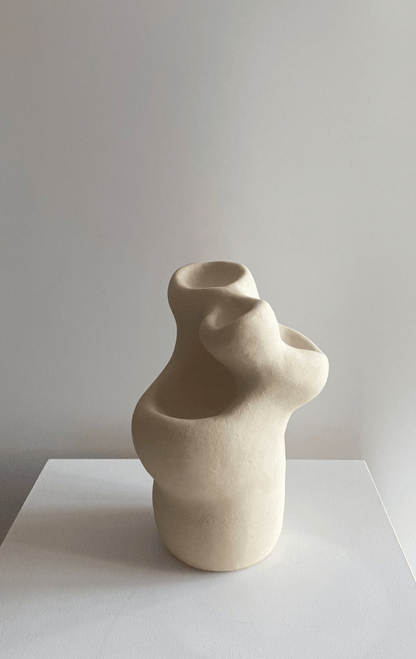 Cream Ceramic Sculpture by Maku Ceramics