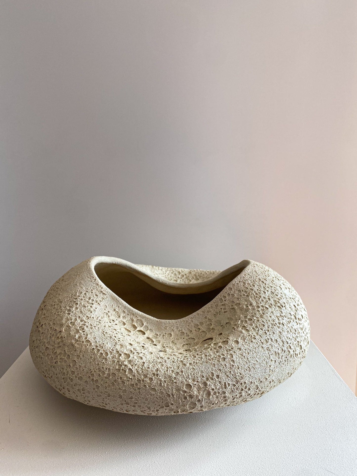 Cream Textured Vase by Maku Ceramics Vases Small