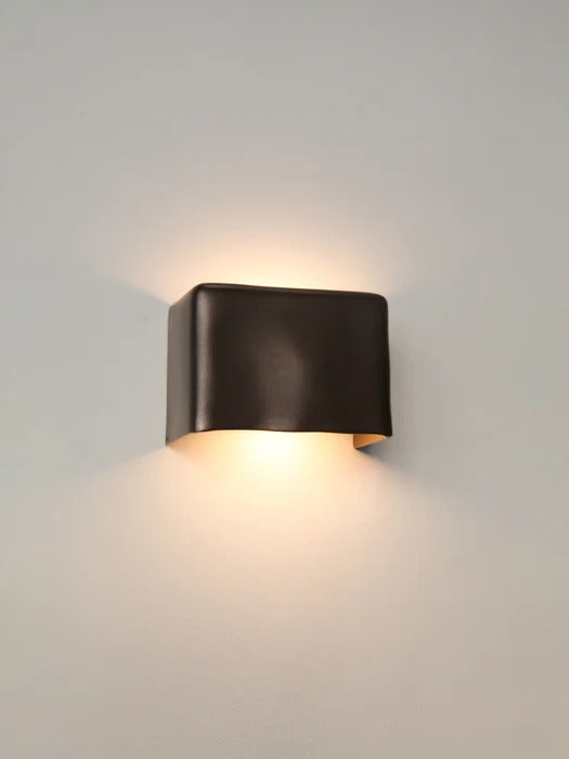 Scape Wall Light in Darkened Brass