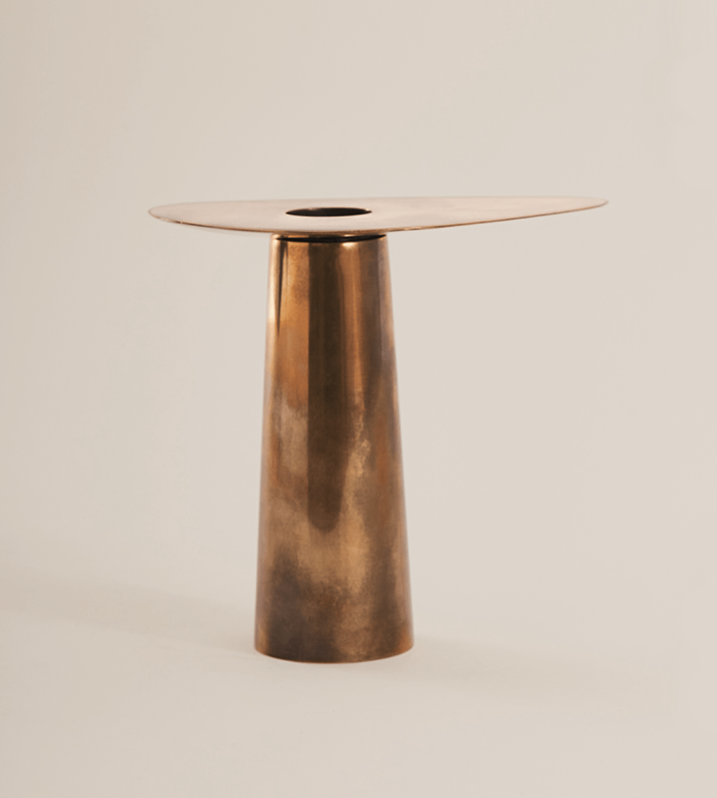 Duo Candle Holder, Brass by Knnox