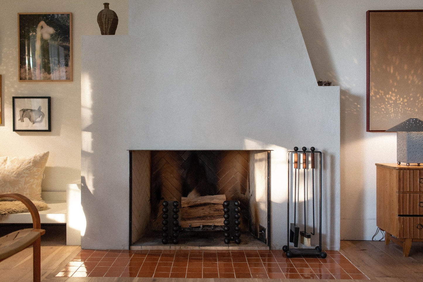 Flecto Andirons Fireplace