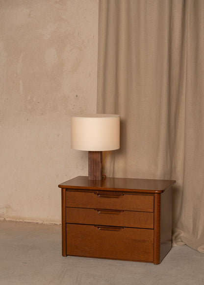 Flutita Table Lamp in Walnut Wood by Simone & Marcel Table Lamps
