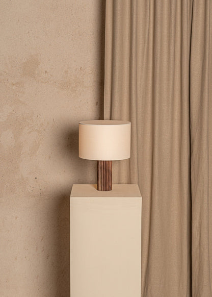 Flutita Table Lamp in Walnut Wood by Simone & Marcel Table Lamps