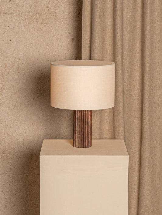 Flutita Table Lamp in Walnut Wood by Simone & Marcel Table Lamps