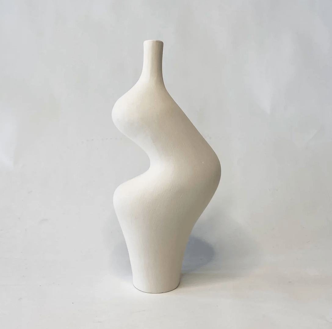 Form Vase #43 in Ivory by Whitney Bender