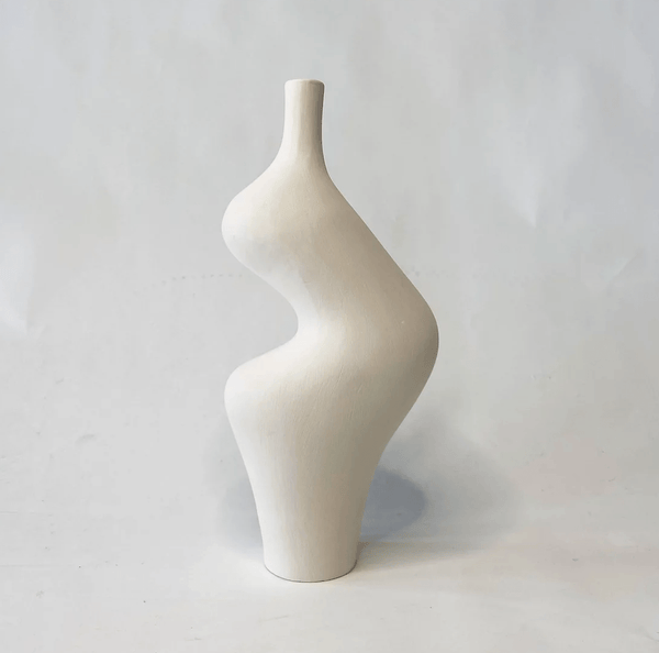 Form Vase #43 in Ivory by Whitney Bender – Claude Home