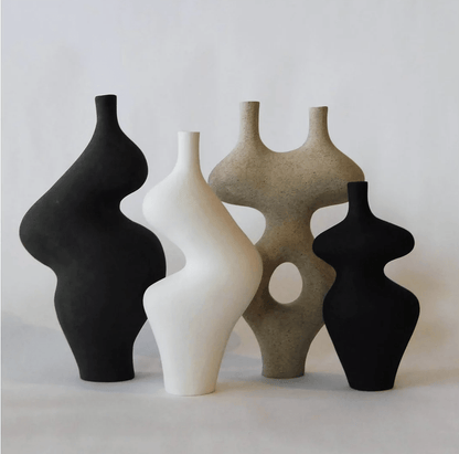 Form Vase #43 in Ivory by Whitney Bender