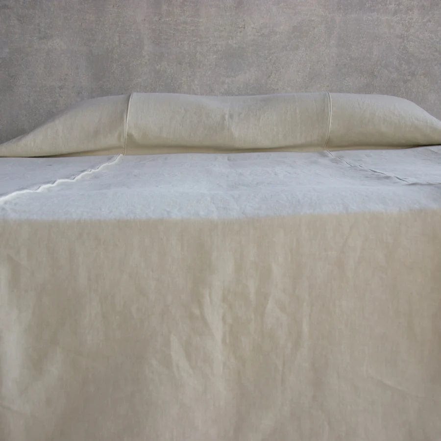 Heavy Linen Bed Cover Decor