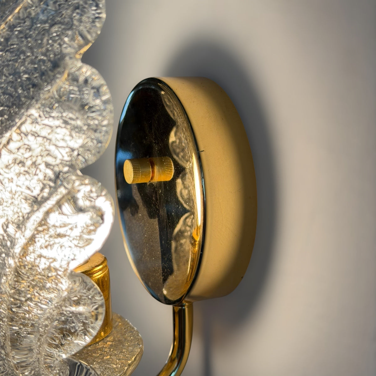 Pair of Wing Murano Glass Wall Sconces by Barovier & Toso, 1980s Sconces