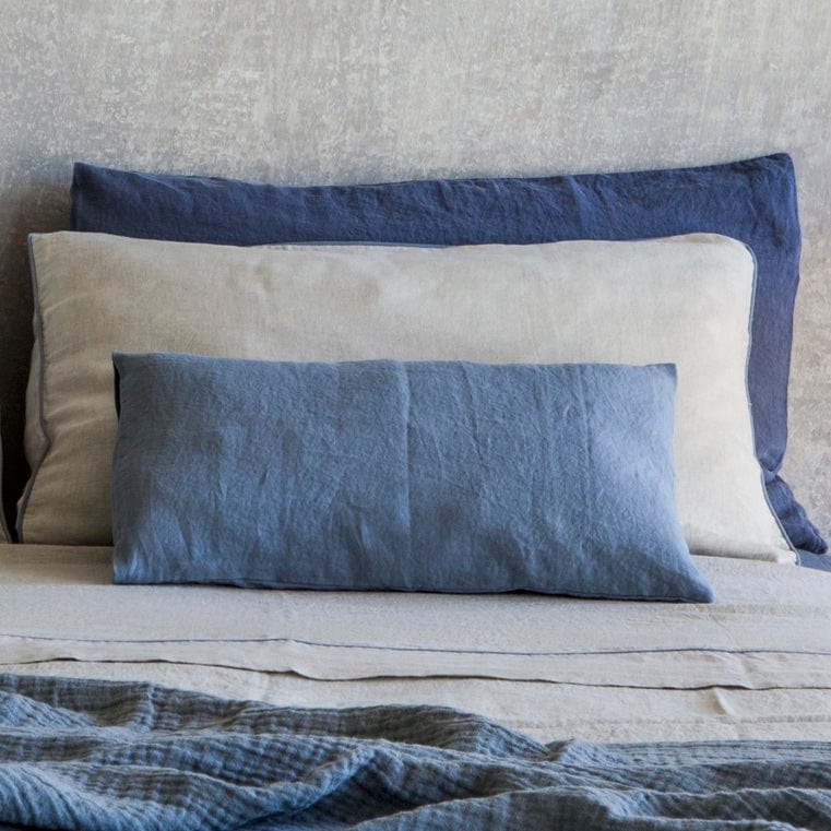 Italian-crafted Linen - Pillowcase Decor Stone Blue