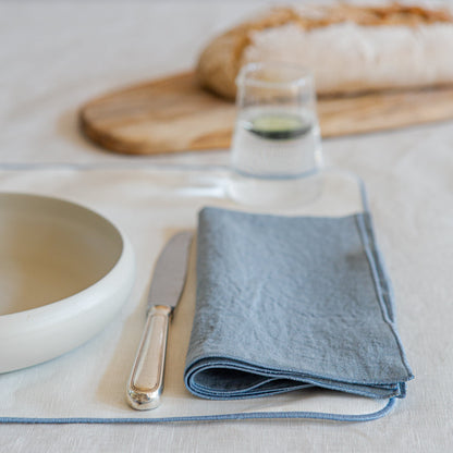 Linen Napkin w/ Rolled Hem Decor