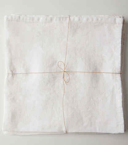 Linen Napkins (Set of Two) Decor White