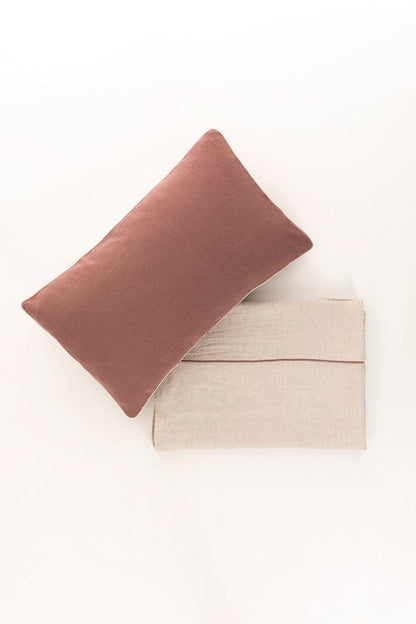 Linen Pillowcase w/ Piping Decor