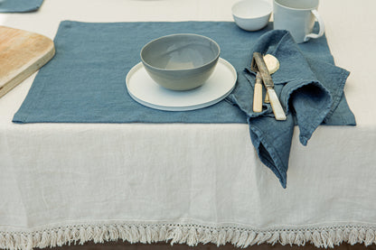 Linen Placemats (Set of Two) Decor Stone Blue