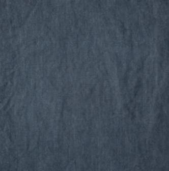 Linen Tablecloth w/ Large Border Decor Medium / Stone Blue
