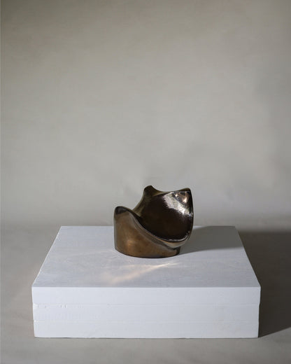 Lumina Terracotta Raku Sculpture by Ignem Terrae