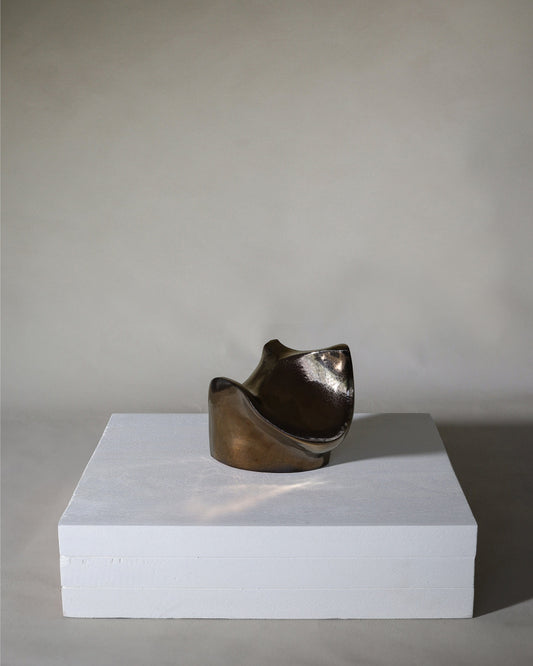 Lumina Terracotta Raku Sculpture by Ignem Terrae