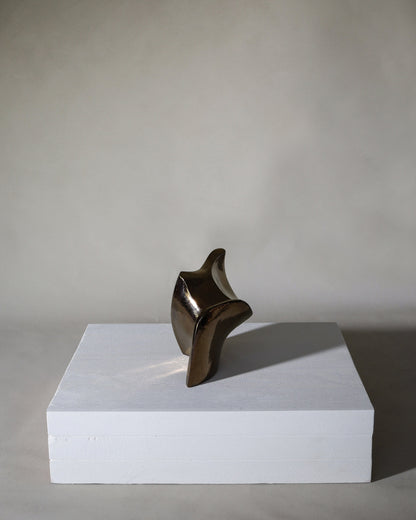 Lumina Terracotta Raku Sculpture by Ignem Terrae