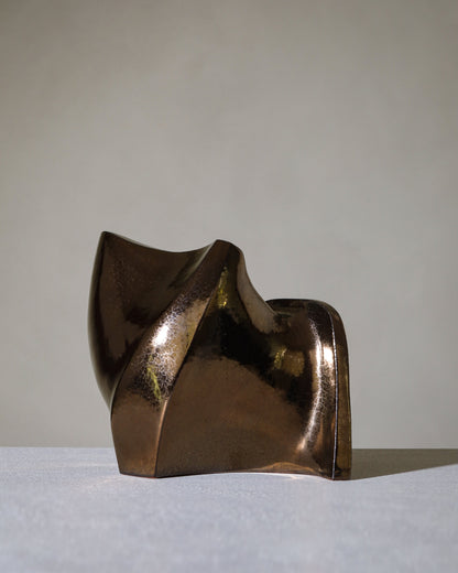 Lumina Terracotta Raku Sculpture by Ignem Terrae